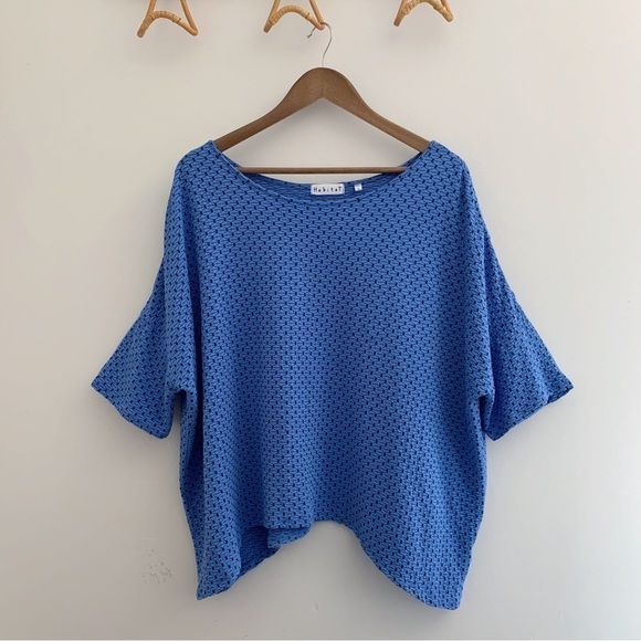 Habitat Drop Shoulder Textured Tee  Top - Picture 1 of 7